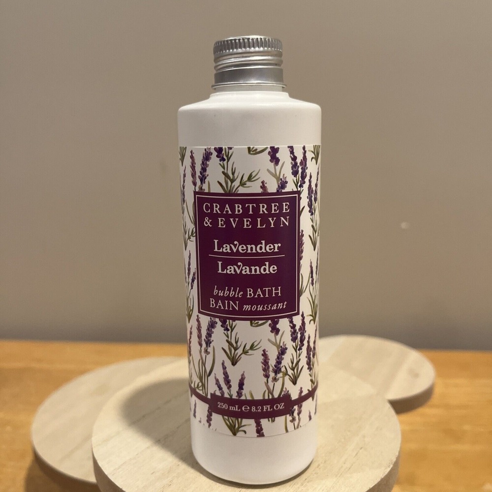 Crabtree & Evelyn Lavender Bubble Bath 8.2 oz New Without Box